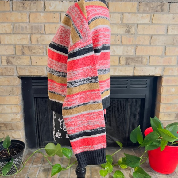 BP. Sweater Cardigan Womens Medium Multicolored Stripped Stretch Size S NWT - Picture 5 of 7